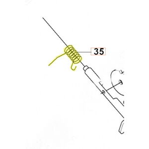 Husqvarna 343R - 345R karburátor tengely rugó