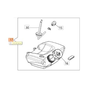 Oleo-Mac BCH500 üzemanyag tank