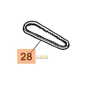 Oleo-Mac G47 - G48 ékszíj - 10x700 LI