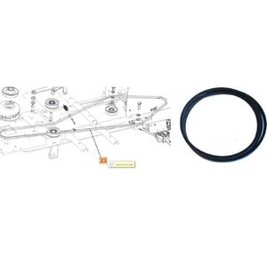 Oleo-Mac OM 107L/24 ékszíj - hajtás ékszíj