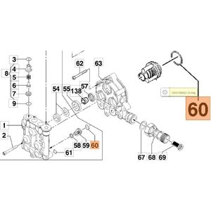 Oleo-Mac PW 170C, PW 300HC - O gyűrű